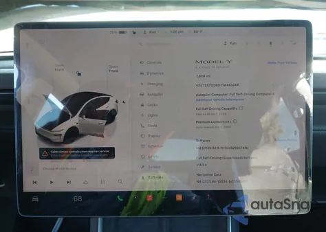 2026 Tesla Model Y Long Range Dual Motor All-Wheel Drive from USA, damaged, VIN 7SAYGDED7TA463244